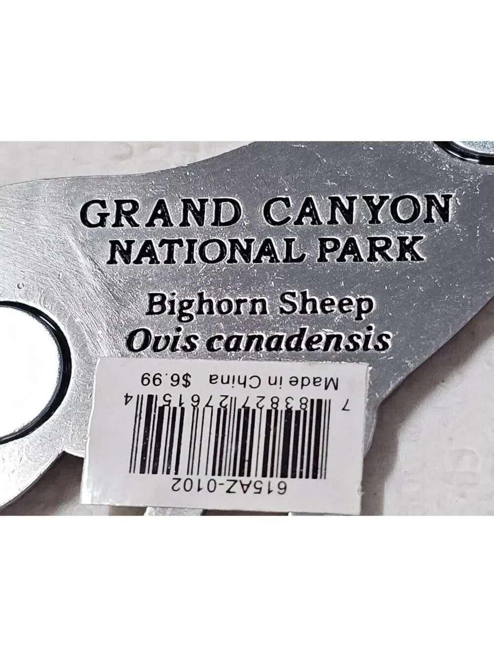 Grand Canyon National Park Bighorn Sheep Magnet • Metal Souvenir Ram Figurine